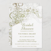 Invitation de Charming Green Botanical Bridal Show (Devant / Derrière)