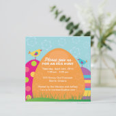 Invitation de chasse à oeuf de pâques (Debout devant)