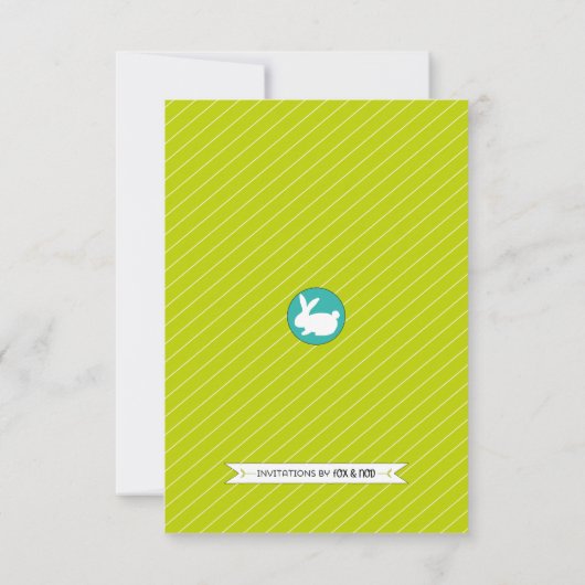 Invitation de chasse à oeuf de pâques (Dos)