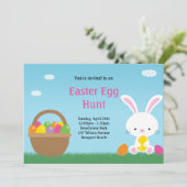 Invitation de chasse à oeuf de pâques (Debout devant)