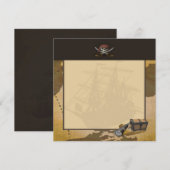 Invitation de chasse à trésor (Devant / Derrière)