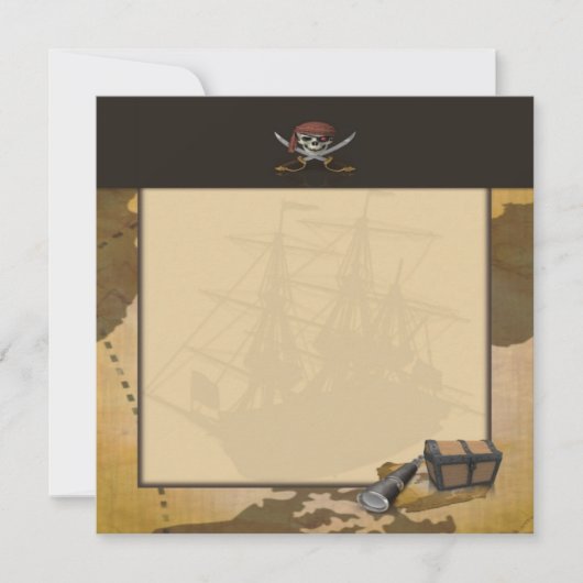 Invitation de chasse à trésor (Devant)