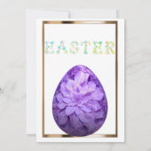 Invitation de chasse aux oeufs de Brunch de Pâques (Dos)