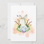 Invitation de chasse aux oeufs de Brunch de Pâques (Dos)