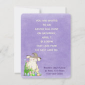 Invitation de chasse aux oeufs de Pâques (Dos)