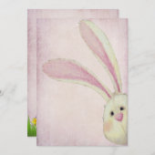 Invitation de chasse aux oeufs de Pâques (Devant / Derrière)