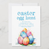 Invitation de chasse aux oeufs de Pâques avec pani (Devant)