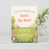 Invitation de chasse aux œufs de Pâques – Invitati (Debout devant)