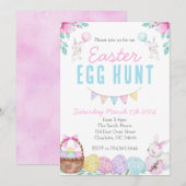 Invitation de chasse aux œufs de Pâques, Invitatio (Devant / Derrière)