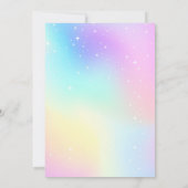 Invitation de chasse aux œufs de Pâques pastel qui (Dos)