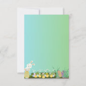 Invitation de chasse aux oeufs verts de Pâques (Dos)