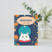 Invitation de chat pêche orange marine voix de cha (Debout devant)