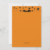 Invitation de chat pour Halloween (Dos)