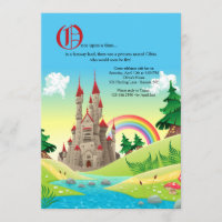 Invitation de château de conte de fées