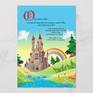 Invitation de château de conte de fées