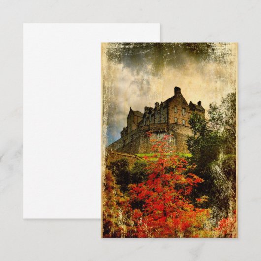 Invitation de château d'Edimbourg (petit) (Devant / Derrière)