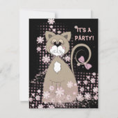 Invitation de chats de fête (Devant)