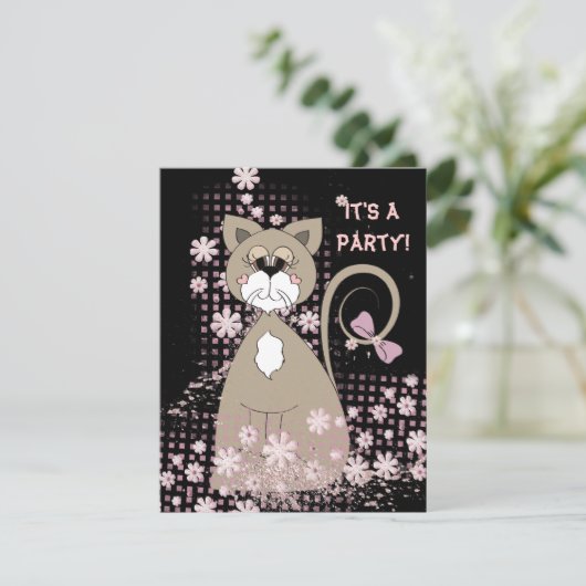 Invitation de chats de fête (Debout devant)