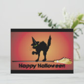 Invitation de chats d'Halloween (Debout devant)