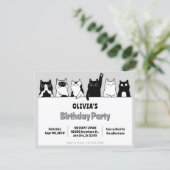 Invitation de chats drôles (Debout devant)