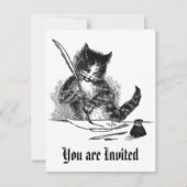 Invitation de chats Vintages (Devant)