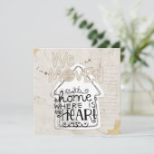 invitation de chauffage de maison (Debout devant)