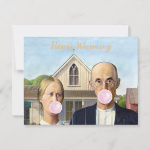 Invitation de chauffage de maison de chewing-gum r
