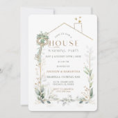 Invitation de Chauffage de Maison Modifiable (Devant)