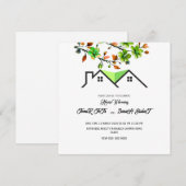 Invitation de Chauffage de Maison Modifiable, Invi (Devant / Derrière)