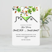 Invitation de Chauffage de Maison Modifiable, P (Debout devant)