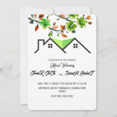 Invitation de Chauffage de Maison Modifiable, P (Devant)