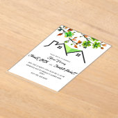 Invitation de Chauffage de Maison Modifiable, P (Poser)