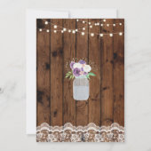 Invitation de chauffage domestique Dentelle de boi (Dos)