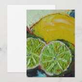 Invitation de chaux de citron (Devant / Derrière)