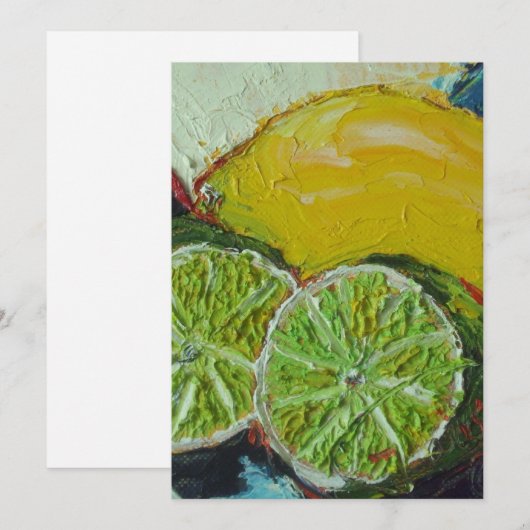 Invitation de chaux de citron (Devant / Derrière)