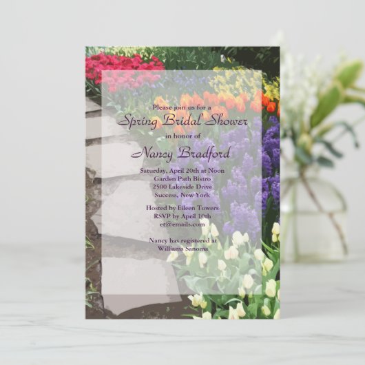 Invitation de chemin de jardin (Debout devant)