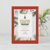 Invitation de chêne blanc à la fête de Noël (Debout devant)