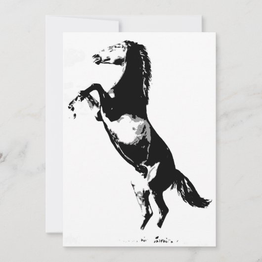 Invitation de cheval cabré (Devant)