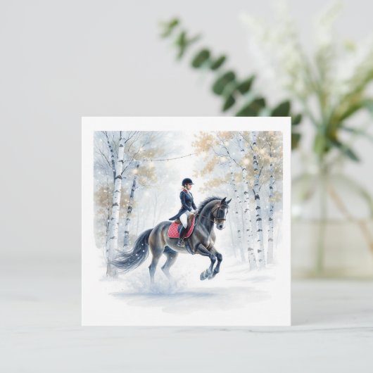 Invitation de cheval de Noël (Debout devant)