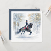 Invitation de cheval de Noël (Devant/Arrière en situation)