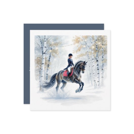 Invitation de cheval de Noël (Devant/Arrière en situation)