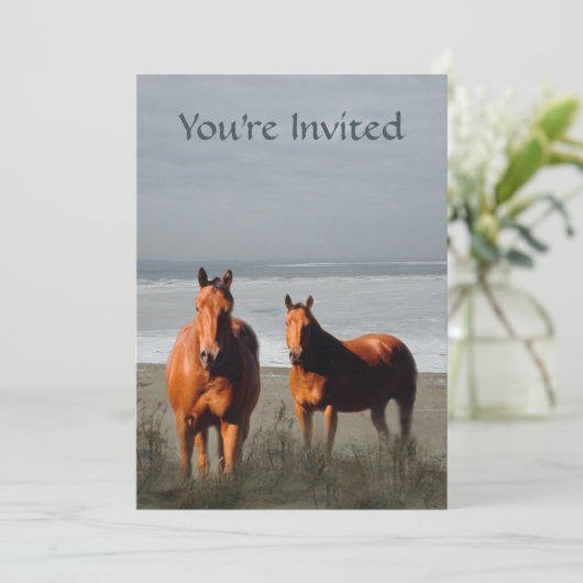 Invitation de cheval de plage (Debout devant)