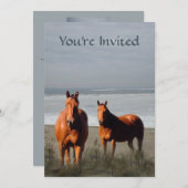 Invitation de cheval de plage (Devant / Derrière)