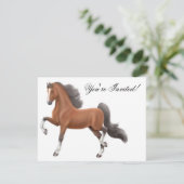 Invitation de Cheval saddlebred (Debout devant)