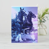 Invitation de chevaux de Clydesdale (Debout devant)