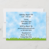 Invitation de chevaux et de Baby showers agricoles (Dos)