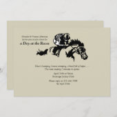 Invitation de chevaux et de Jokey (Devant / Derrière)