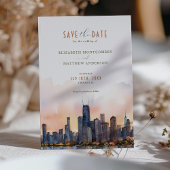 Invitation de Chic Chicago, Illinois Save the Date
