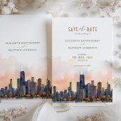 Invitation de Chic Chicago, Illinois Save the Date
