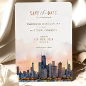 Invitation de Chic Chicago, Illinois Save the Date